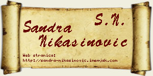 Sandra Nikašinović vizit kartica